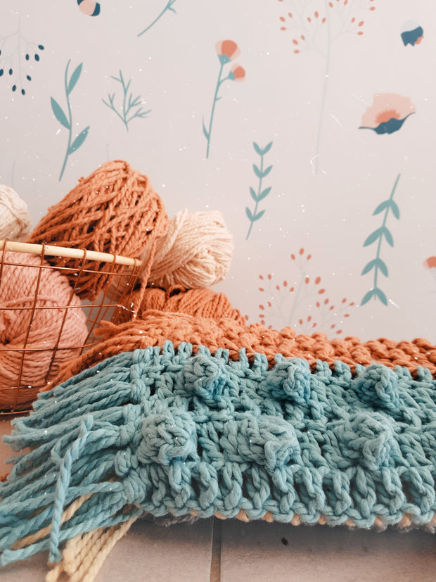 Guía de tejido- Alfombra a crochet- Alelí