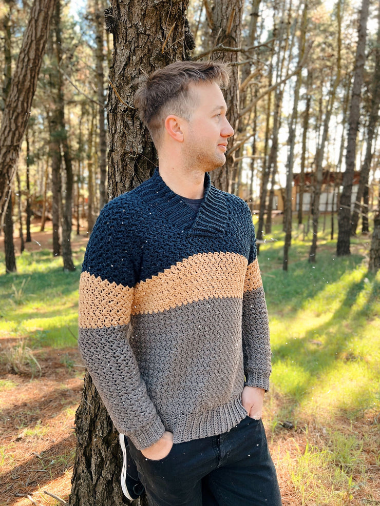 Guia de Tejido a crochet: Sweater para hombre: Sweater Sr. Alelí