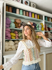 Guía de Tejido a crochet: Cómo tejer un Top a partir de una textura imitación al tricot- tejido vertical Top Otoño versión verano/versión invierno.