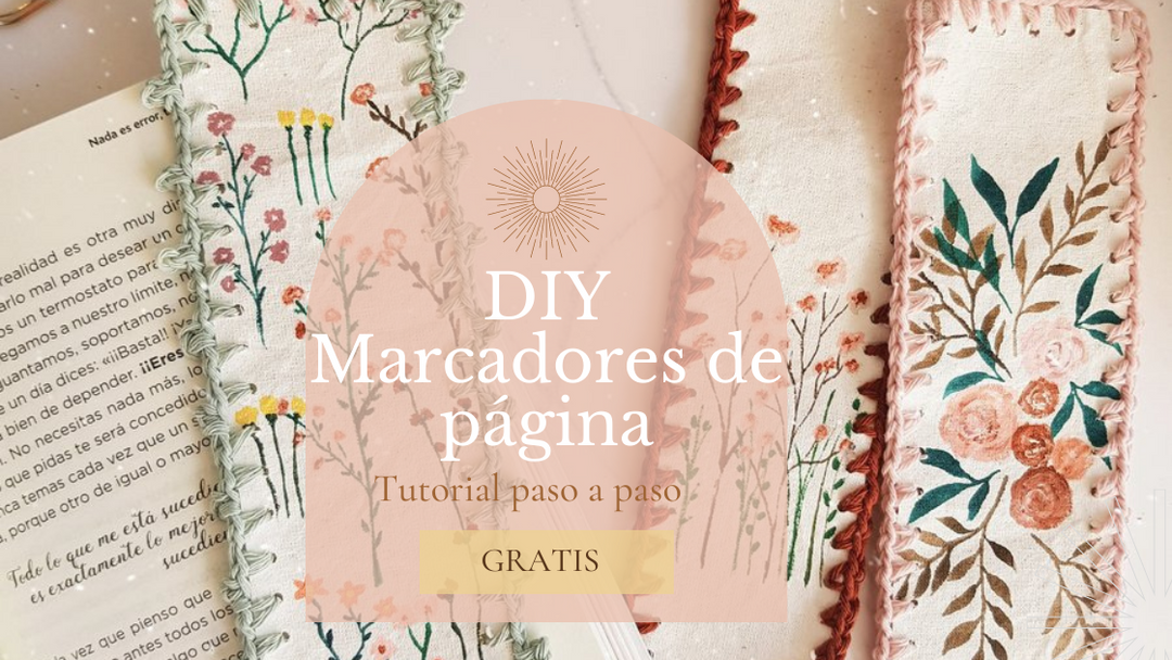 ¡Pintura y crochet! Señaladores de página
