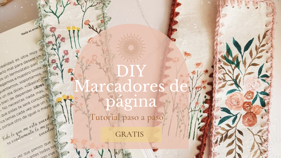 ¡Pintura y crochet! Señaladores de página
