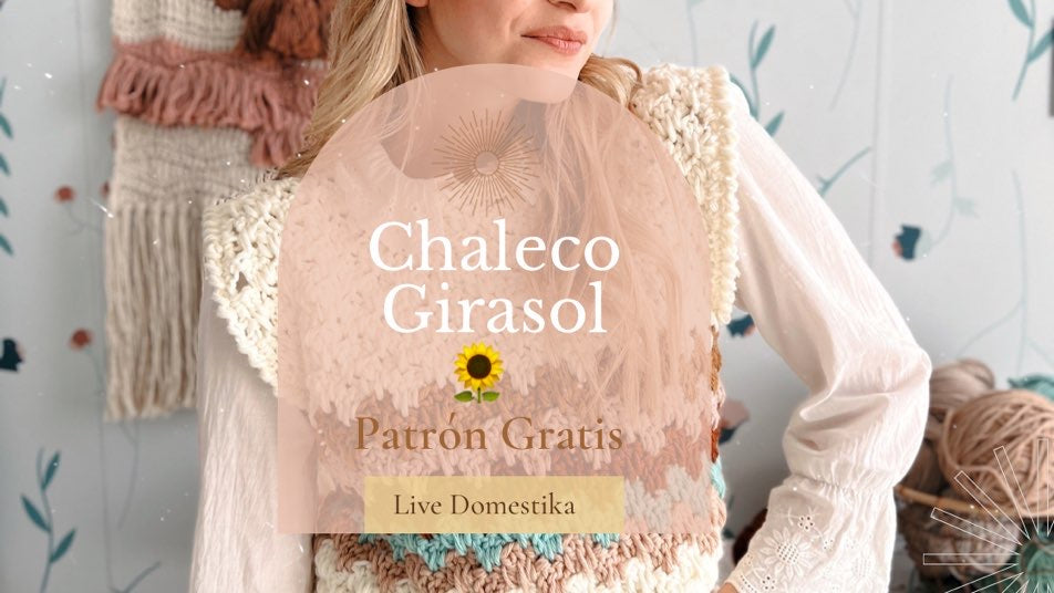 Chaleco Girasol - patrón GRATIS