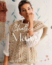 Guía de Tejido a crochet: Cómo tejer un chaleco a partir de una textura imitación al tricot-  tejido vertical- Chaleco Malva