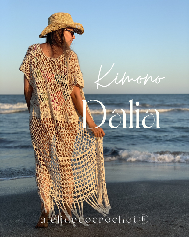 Guía de Tejido a crochet: Tejé tu primer Kimono a crochet: Kimono Dalia