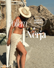 Preventa patrón Pollera pareo Nerja + Bonus de regalo: guia de tejido Sweater Chevron