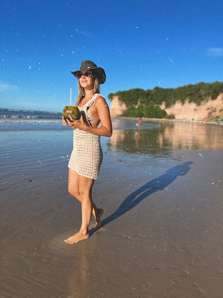 Curso online de crochet- Como tejer en una sola pieza un vestido playero- Vestido Pipa -NIVEL PRINCIPIANTE