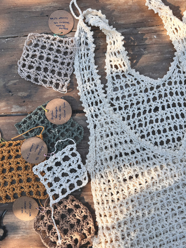 Curso online de crochet- Como tejer en una sola pieza un vestido playero- Vestido Pipa -NIVEL PRINCIPIANTE