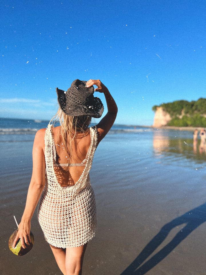 Curso online de crochet- Como tejer en una sola pieza un vestido playero- Vestido Pipa -NIVEL PRINCIPIANTE