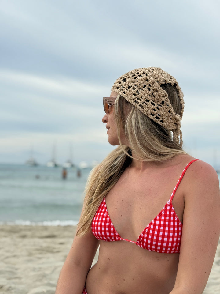 Guia de tejido: Patrón Bandana de flores