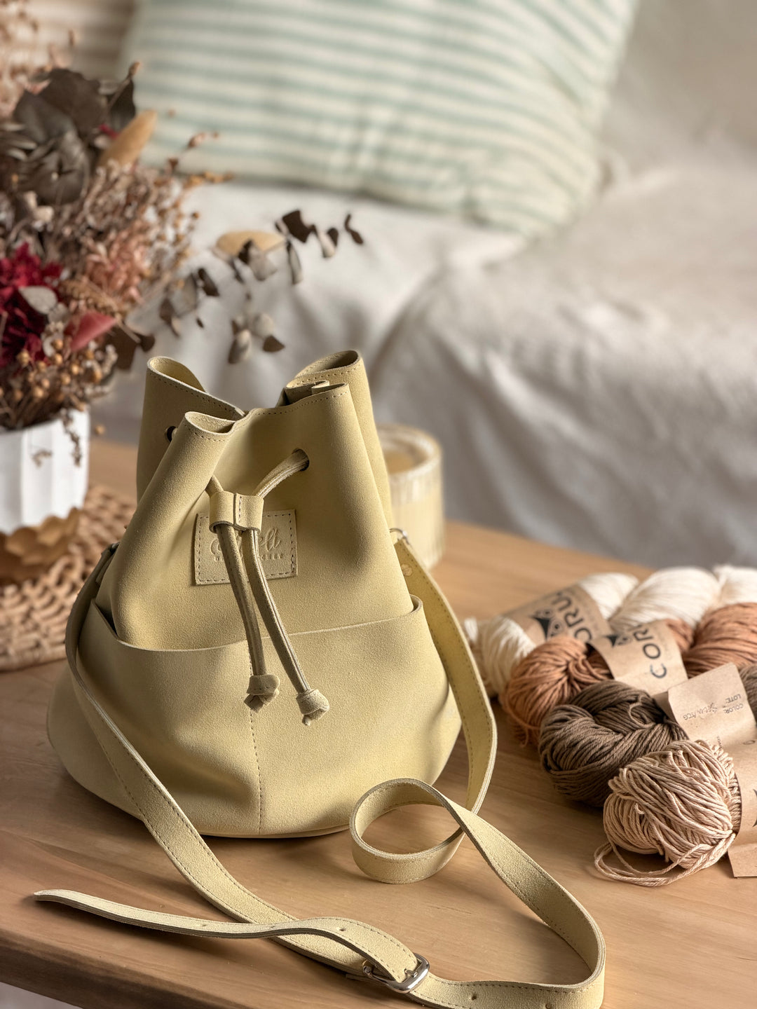 Bag Alelí -Modelo Bombón color CELESTE- mercadito Aleli SALE