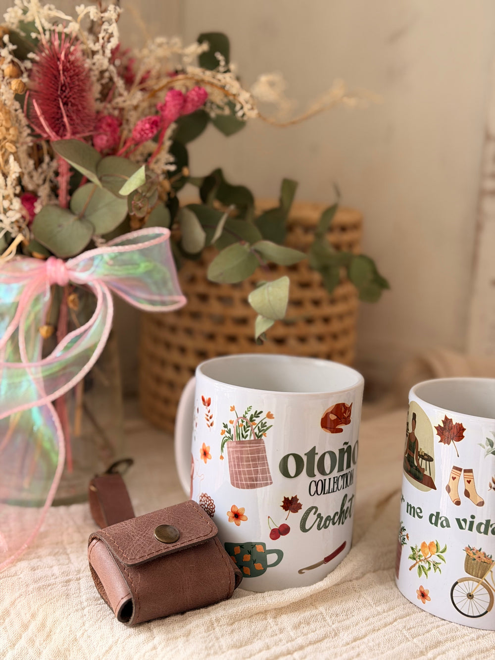 Taza Aleli + porta centímetro.