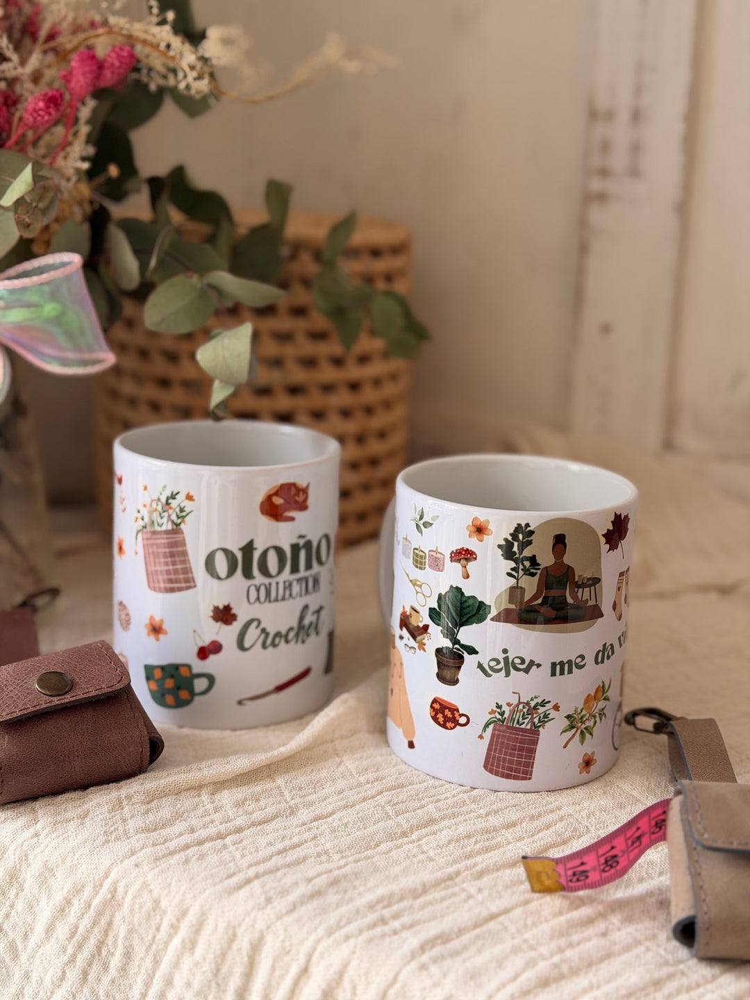 Taza Aleli + porta centímetro.