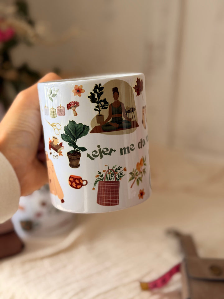 Taza Aleli + porta centímetro.