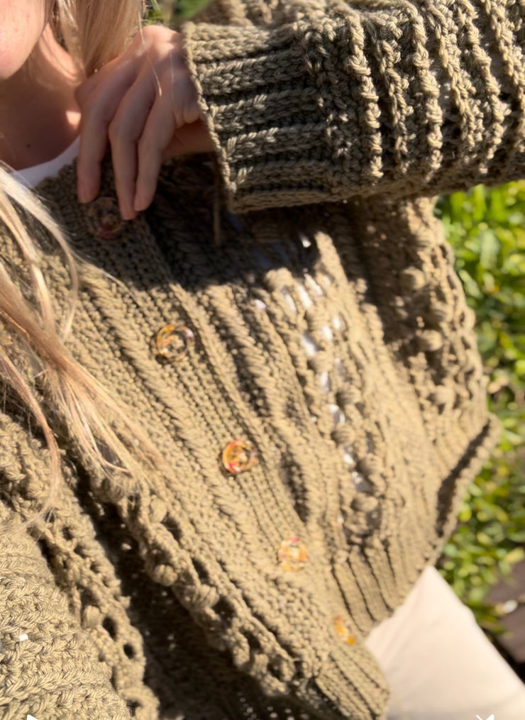 Curso Online- Cómo tejer una camisa a crochet con mucha textura- Camisa Sunset