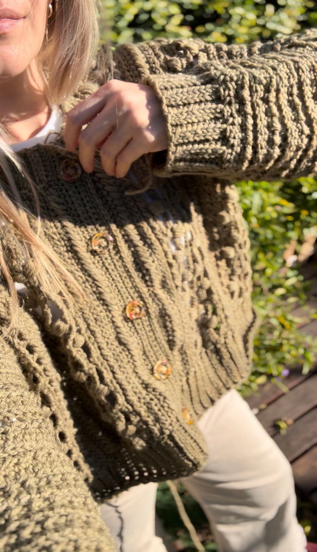 Curso Online- Cómo tejer una camisa a crochet con mucha textura- Camisa Sunset