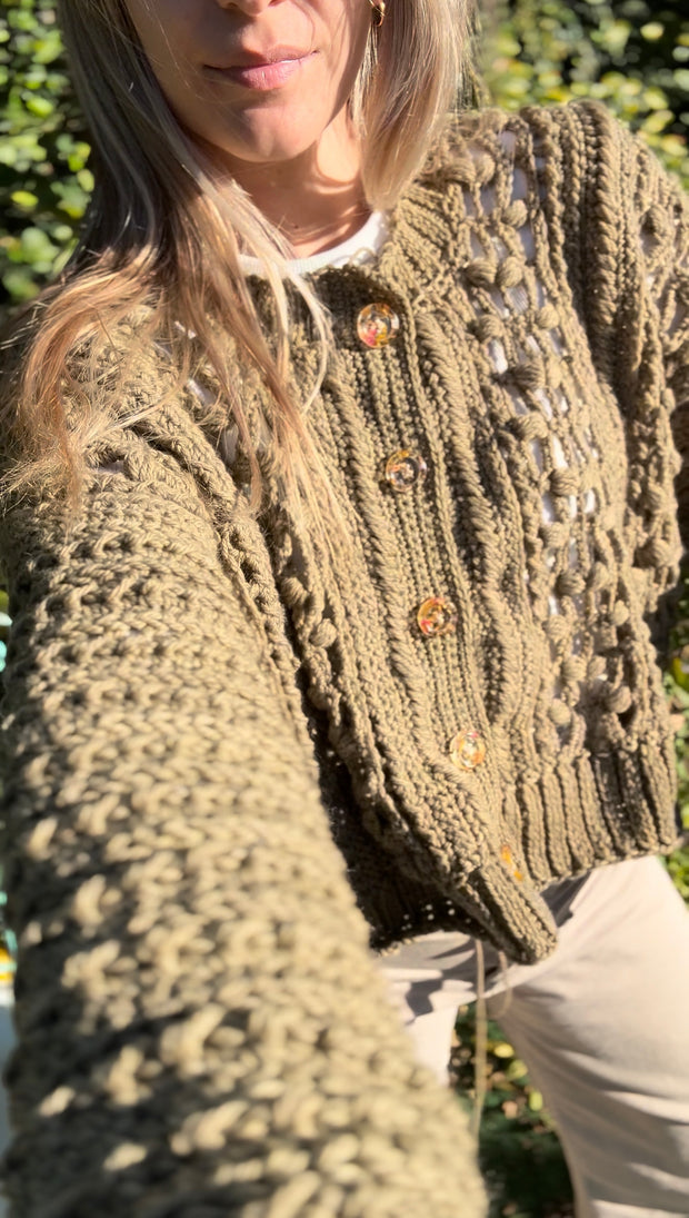 Curso Online- Cómo tejer una camisa a crochet con mucha textura- Camisa Sunset