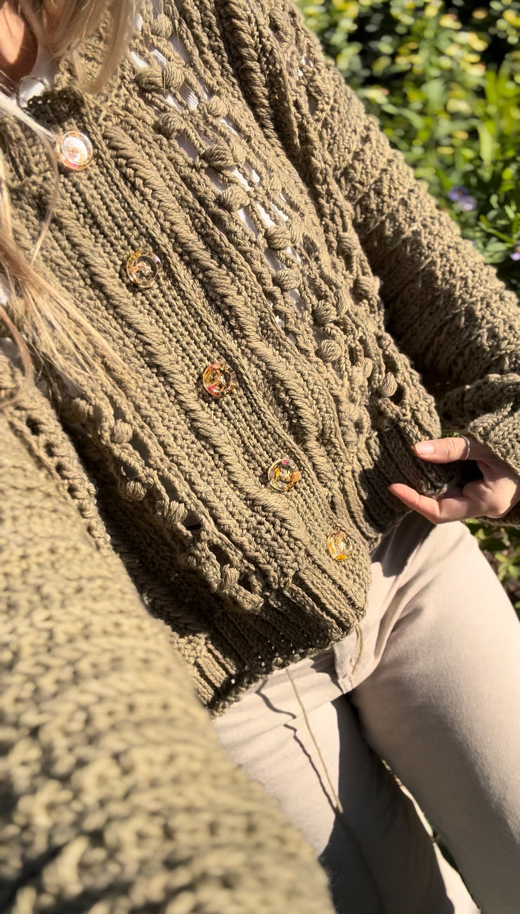 Curso Online- Cómo tejer una camisa a crochet con mucha textura- Camisa Sunset