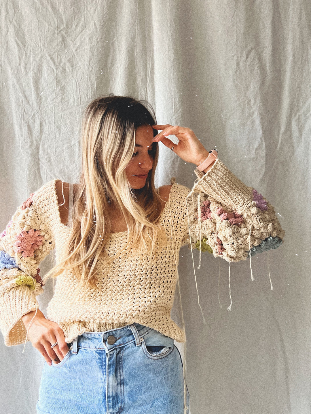 Curso Online de crochet- Cómo tejer mangas con motivos hexagonales? Sweater y Cárdigan Pampa. Versión verano y versión invierno.