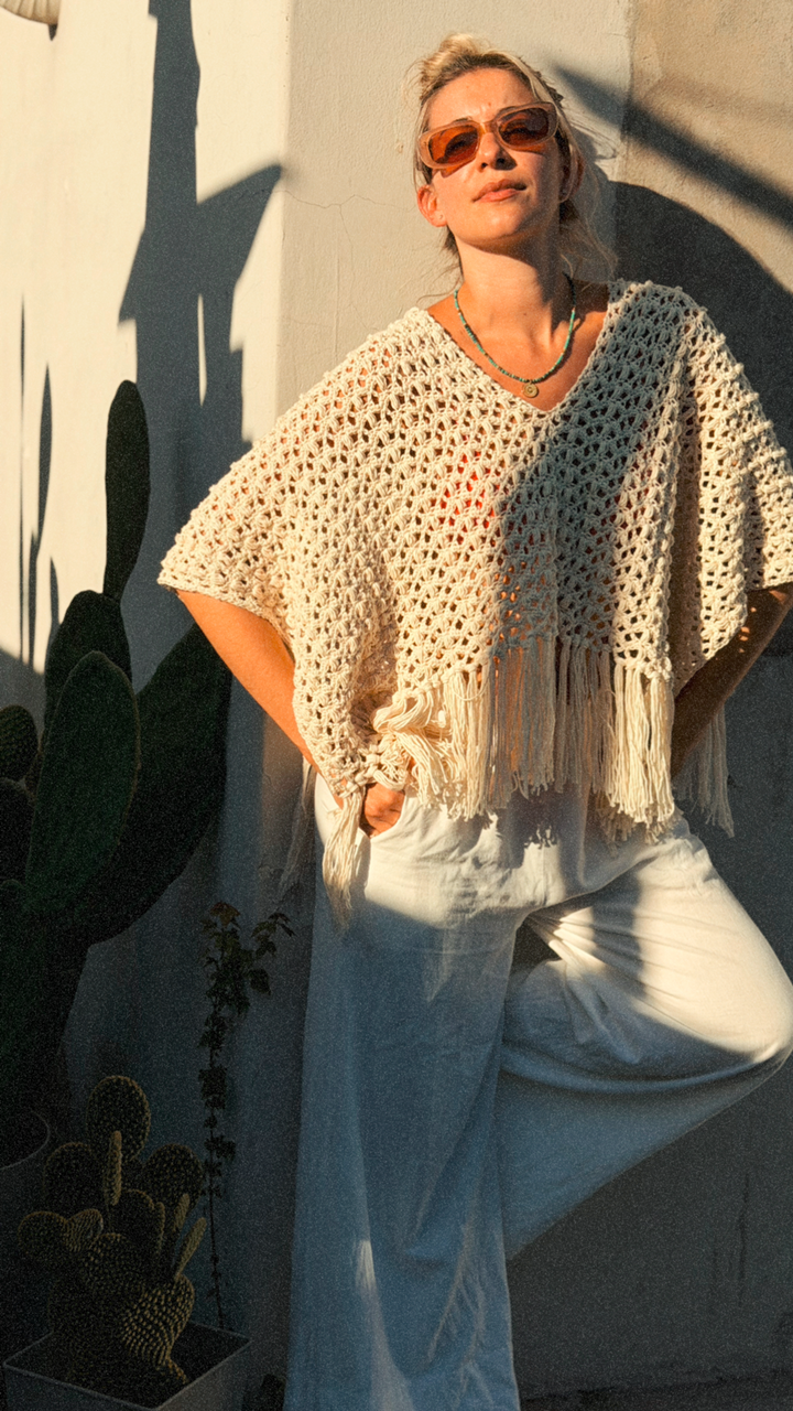 Patrón Pollera pareo Nerja en Set + Bonus de regalo: guia de tejido Sweater Chevron