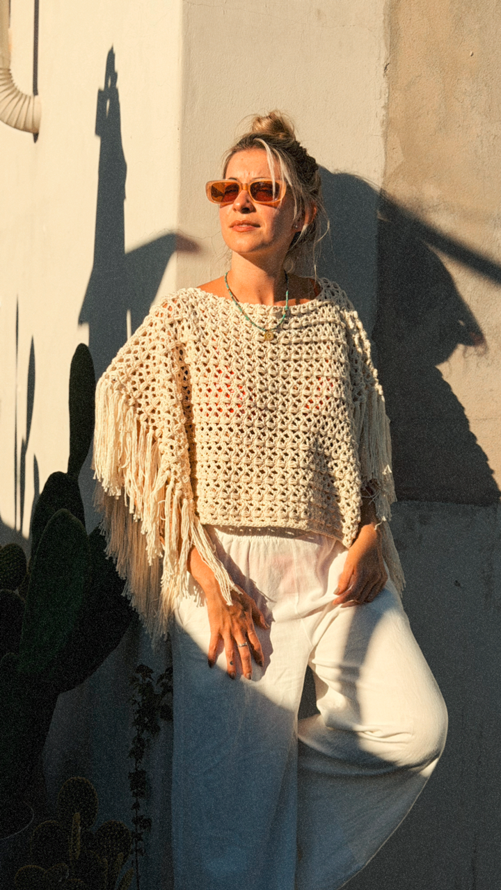 Patrón Pollera pareo Nerja en Set + Bonus de regalo: guia de tejido Sweater Chevron