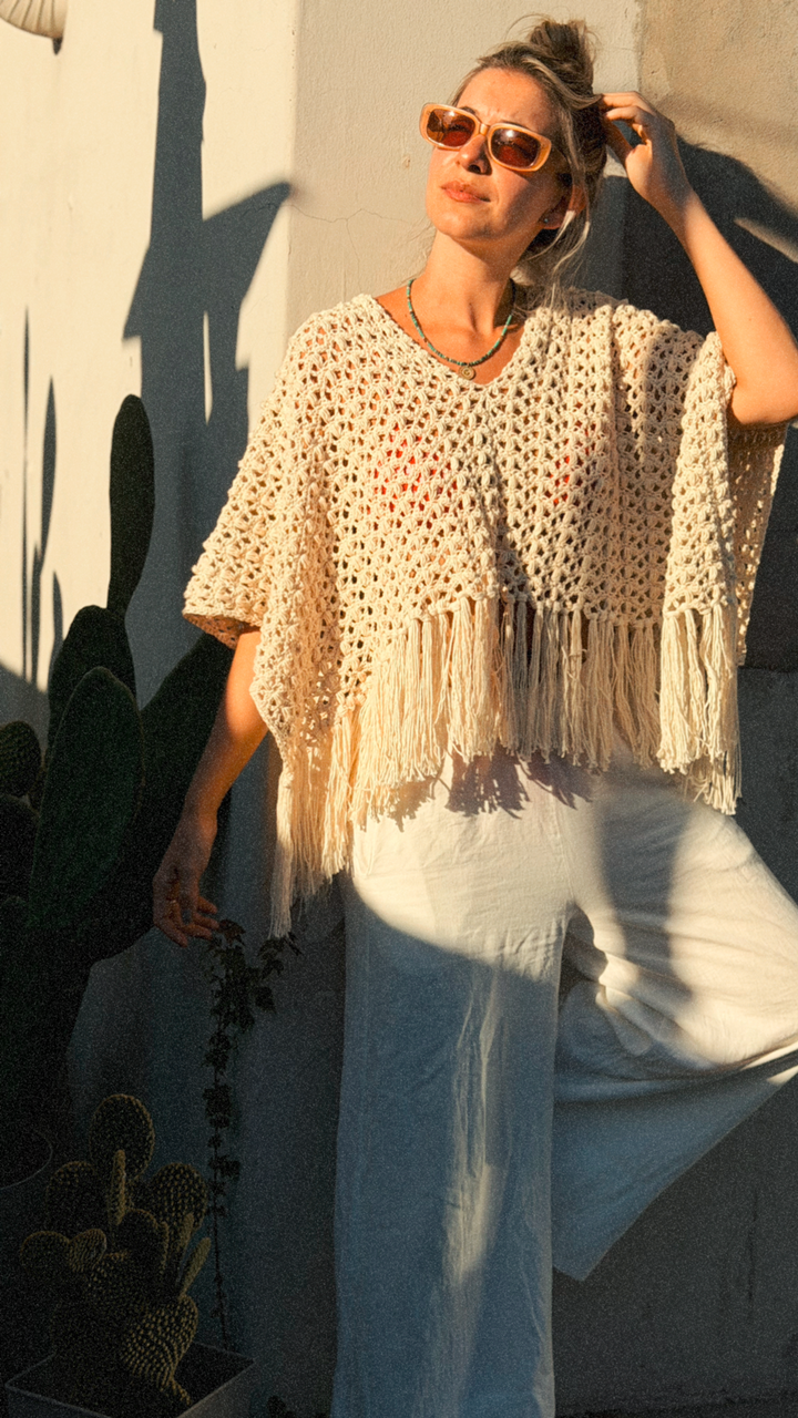 Patrón Pollera pareo Nerja en Set + Bonus de regalo: guia de tejido Sweater Chevron