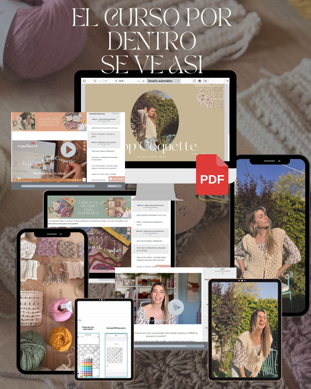 Curso Online- Proceso creativo del crochet- De la idea al diseño · Método Alelí