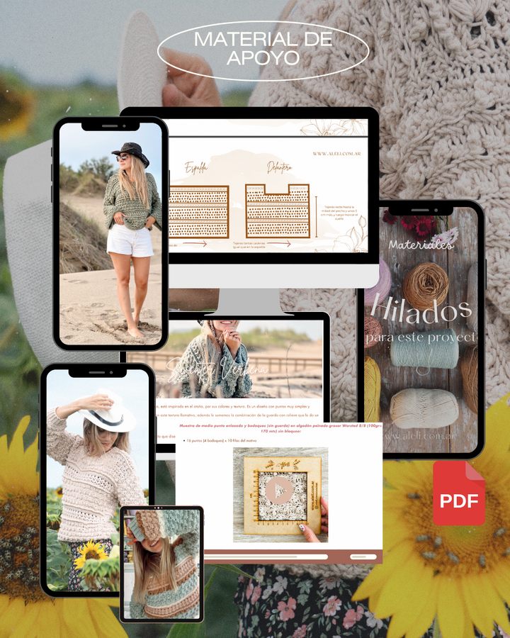 Curso Online - Cómo crear una texturas y aplicarlas a un sweater?  Sweater Verbena