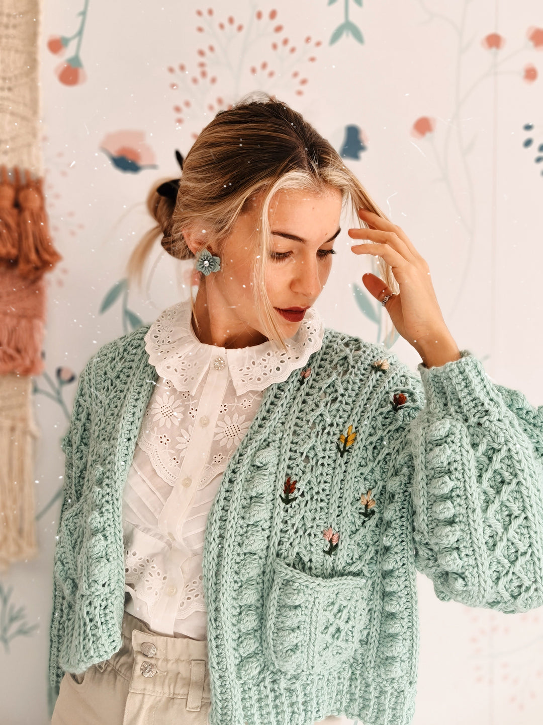 Curso online de crochet- Cómo tejer un cárdigan a partir de una textura imitación al tricot- Cárdigan Amapola + Bonus: patrón Sweater Amapola