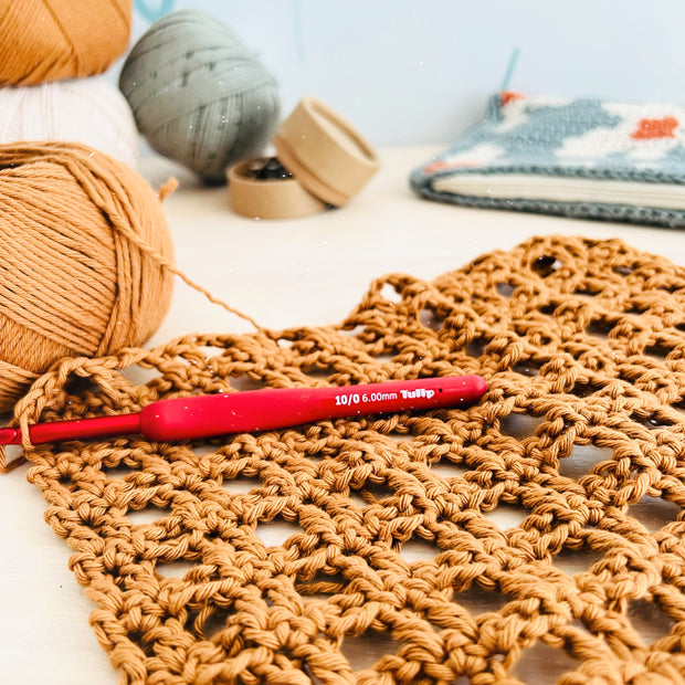 Guía de tejido a crochet - Tejé un Bolso red Vintage-explicación escrita