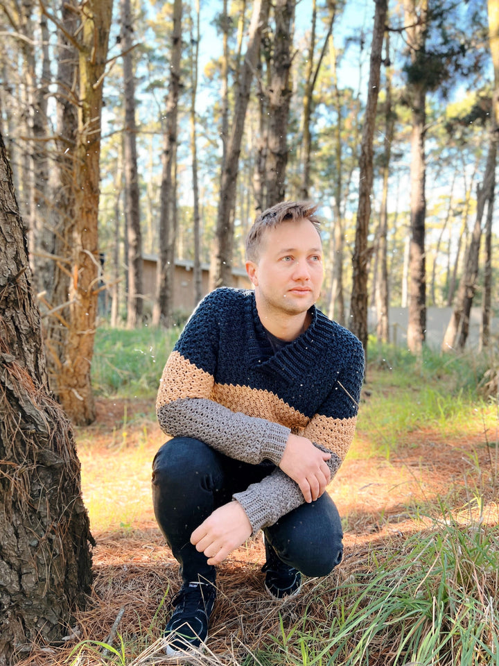 Guia de Tejido a crochet: Sweater para hombre: Sweater Sr. Alelí