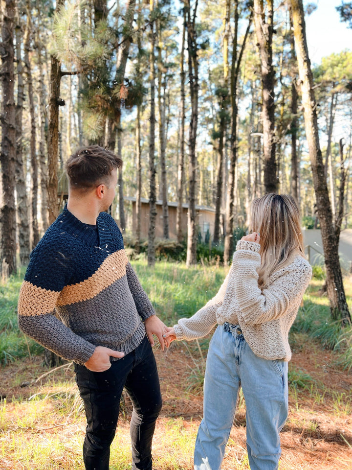 Guia de Tejido a crochet: Sweater para hombre: Sweater Sr. Alelí