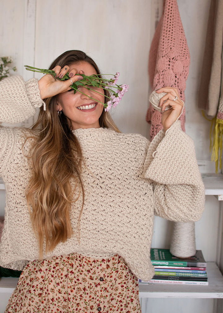 Curso online de crochet- Sos principiante? Tejé tu PRIMER prenda a crochet: Sweater Margarita